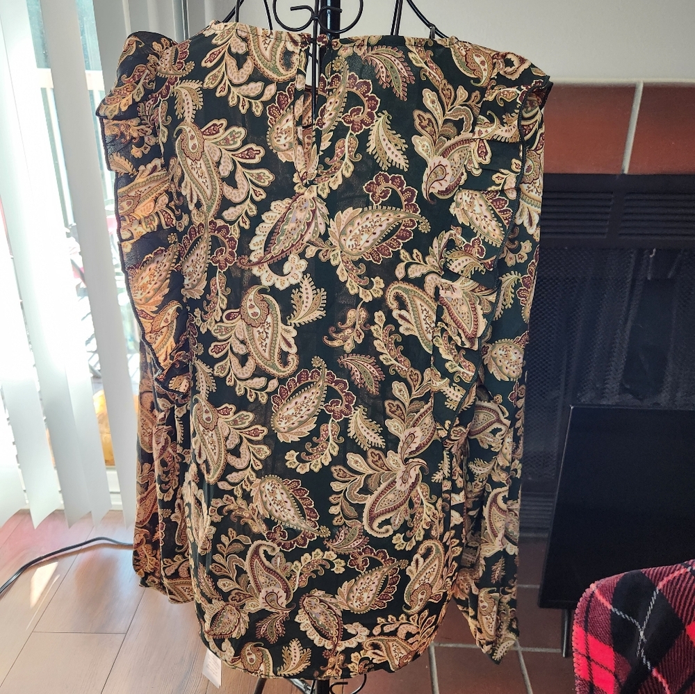 Paisley Ruffle Blouse - Picture 5 of 8